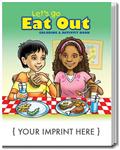 SC0577 Let's Go Eat Out Coloring and Activity Book With Custom Imprint